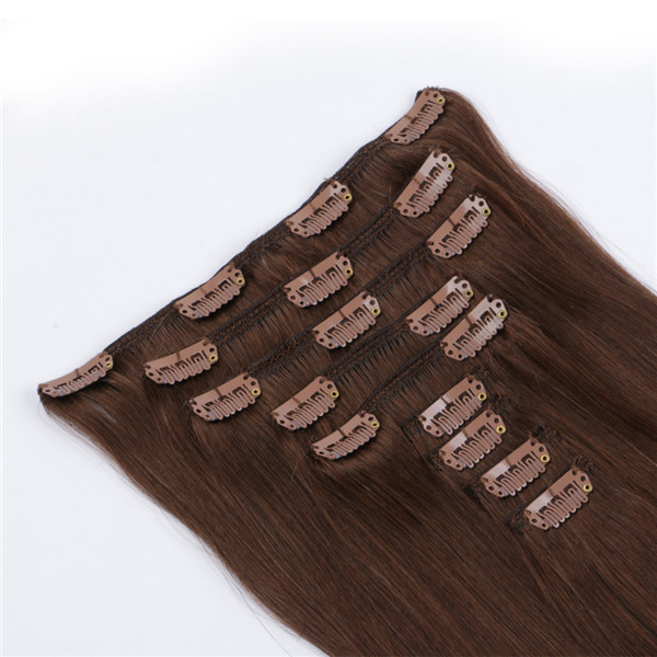 Wholesale 70g high quality cheap clip in human hair extensions manufacturer  YJ008